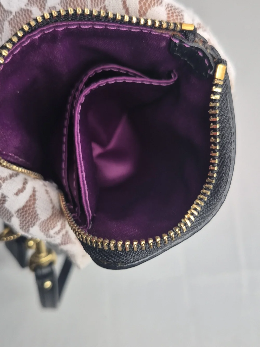 Coach Poppy Black Sequin Wristlet Wallet